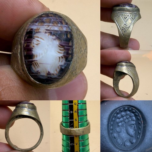 Anello romano afgano ottone