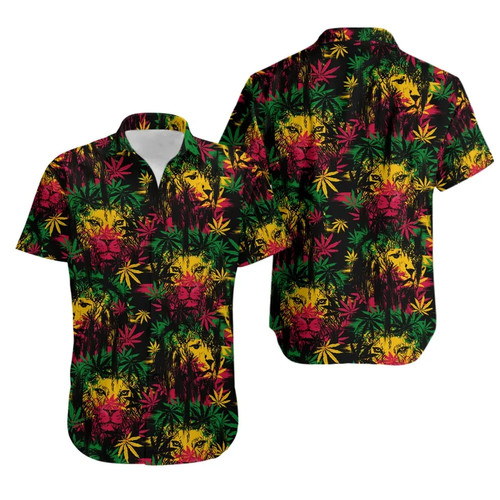 Camicia hawaiana rasta leone