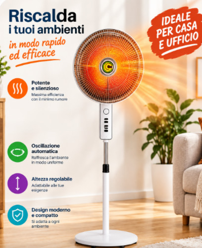 Stufa alogena oscillante - oscillante, a