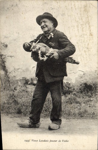 Vieux landais joueur - joueur, de