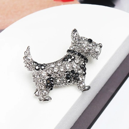 Spille cane cristallo - , moda