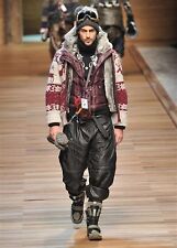 DOLCE GABBANA D&G PANTALONE DA SCI SNOWBOARD UOMO NERO TAGLIA 52 RUNWAY SFILATA