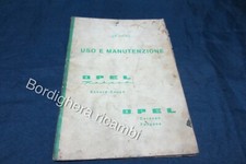 OPEL REKORD - COUPE - CARAVAN - USO E MANUTENZIONE USATO BUONE CONDIZIONI 1961