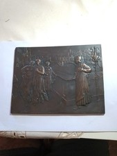 Dante E Beatrice Bassorilievo Firmato R.O.G.Gambogi Cm20