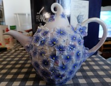 FRANZ floral Bouquet Porcellana Teiera Come Nuova In Box