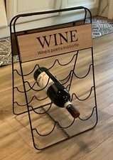 Portabottiglie Moderno Pieghevole Vino Wine Is Poetry In A Bottle 9 Bottiglie