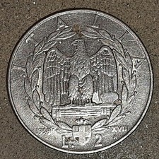 2 Lire Impero 1939 Acmonital