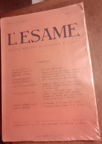 Esame rivista mensile - l'esame, di