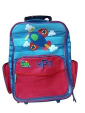 Zaino Trolley per Bambini con Motivo Aereo e Trenino