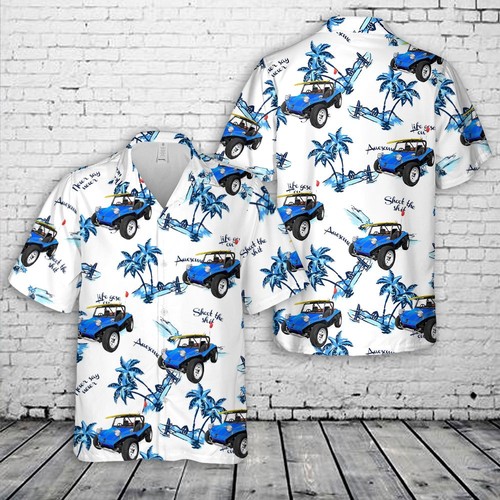 Camicia hawaiana blu meyers - camicia,
