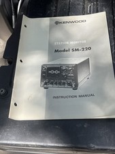 MANUALE DI SERVIZIO MONITOR STAZIONE RADIO ORIGINALE FACTORY KENWOOD SM-220 SM220