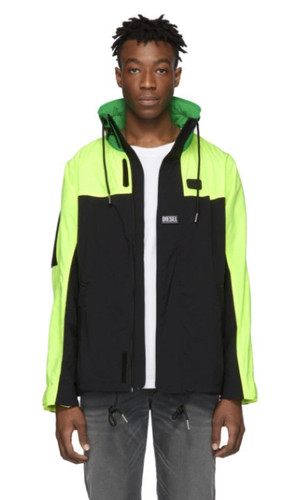 Giacca diesel uomo nero giallo - diesel,