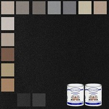 KIT 2 MT tessuto cielo auto ANTI IMPRONTA col. NERO VW + 2 COLLE