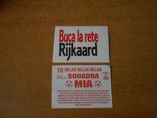 figurina-MILAN-SQUADRA MIA-BUCA LA RETE RIJKAARD-fuori raccolta n.16