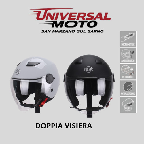 Casco scooter moto nse 202 - nse, con