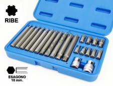 Set 21PZ INSERTI RIBE - KIT INSERTO 10mm CORTI/LUNGHI + ADATTATORI PORTAINSERTI