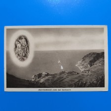 MONTEROSSO VISTO DAL SANTUARIO MADONNA DI SOVIORE LA SPEZIA – CARTOLINA D’EPOCA