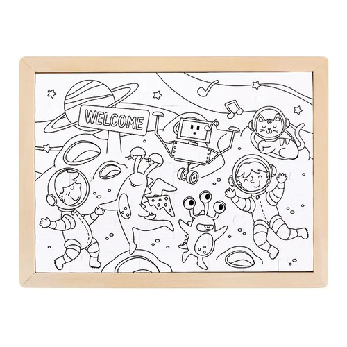 Puzzle degli amici spaziali - , di