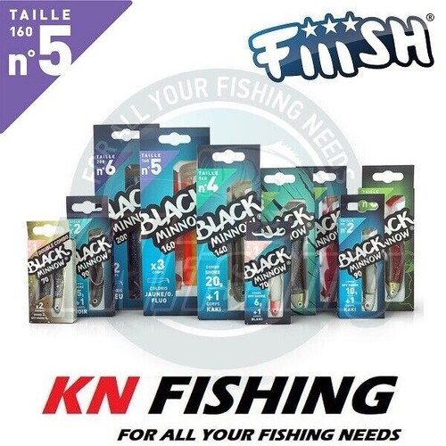 Fiiish black minnow 160 - black,
