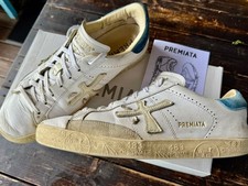 PREMIATA STEVEN Sneakers Uomo Pelle Bianca US 8.5 41