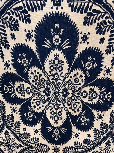 Antico copriletto blu cobalto - antico,