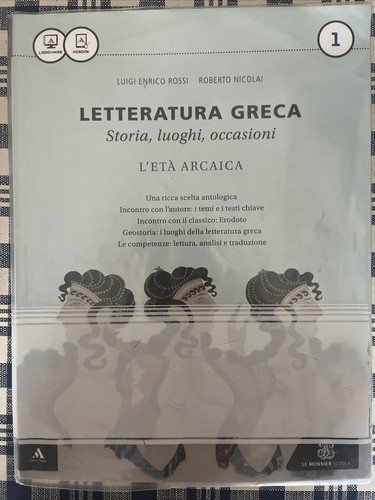 Letteratura greca vol - letteratura,