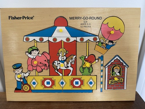 Fisher price puzzle - fisher-price, legno