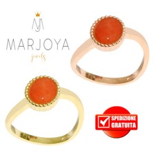 Anello in corallo naturale e