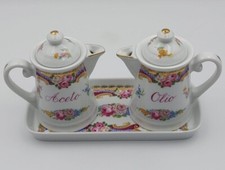 Set Olio e Aceto con Vassoio