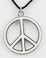 Collana ciondolo metallo pace - metallo,