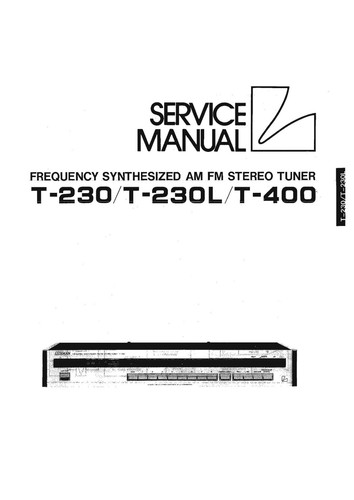 Manuale servizio per - servizio,