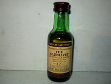 miniature mignon whisky GLENLIVET 12 years old  SINGLE MALT