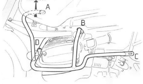 Protezione motore bmw r1150gs - motore,