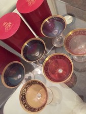 Servizio Bicchieri Griffe Montenapoleone In Cristallo E Oro Zecchino