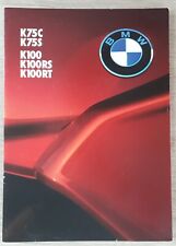 Brochure BMW Serie K 1985 -