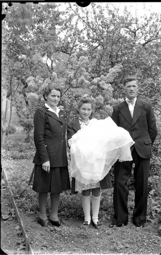 Ritratto famille ragazza con - ritratto,