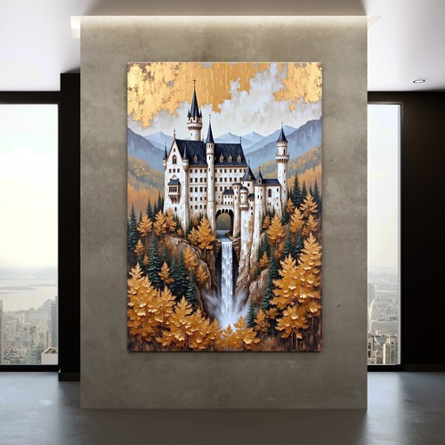 Arte oro con castel - in,