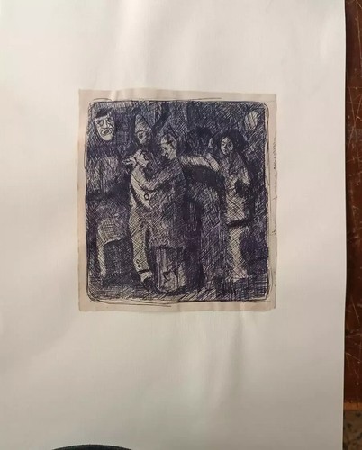 Disegno penna maschere - disegno,