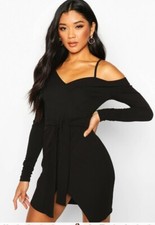 abito blazer boohoo manica