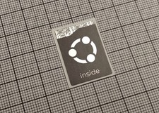 5 adesivi logo nuovi neri e