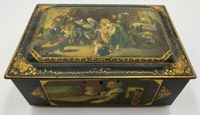 Scatola In Latta Bauletto Con