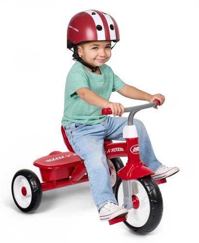 Triciclo radio volantino rosso - volantino,