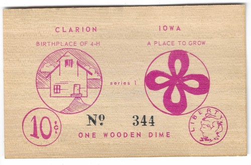 1972 clarion iowa coin - clarion,