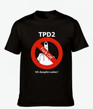 T-shirt piroscafo, nera, con