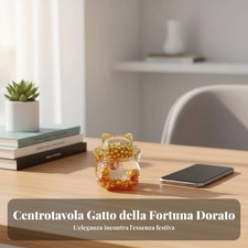 Gatto fortunato sabbia