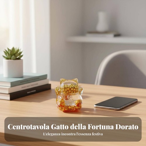 Gatto fortunato sabbia