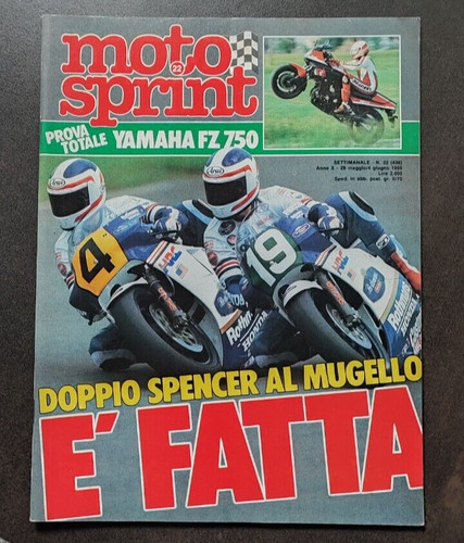 Motosprint 1985 yamaha fz - motosprint, 22/1985