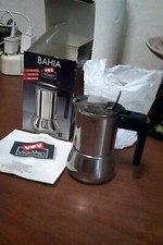 rara caffettiera VEV  VIGANò BAHIA  1  tazza acciaio inox 18/10 in scatola leggi