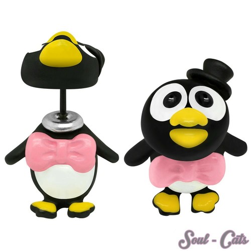 Paio orecchini pinguini - orecchini,