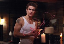 Paul Wesley Foto Cartonata Autografata Signed Photo The Vampire Diaries COA